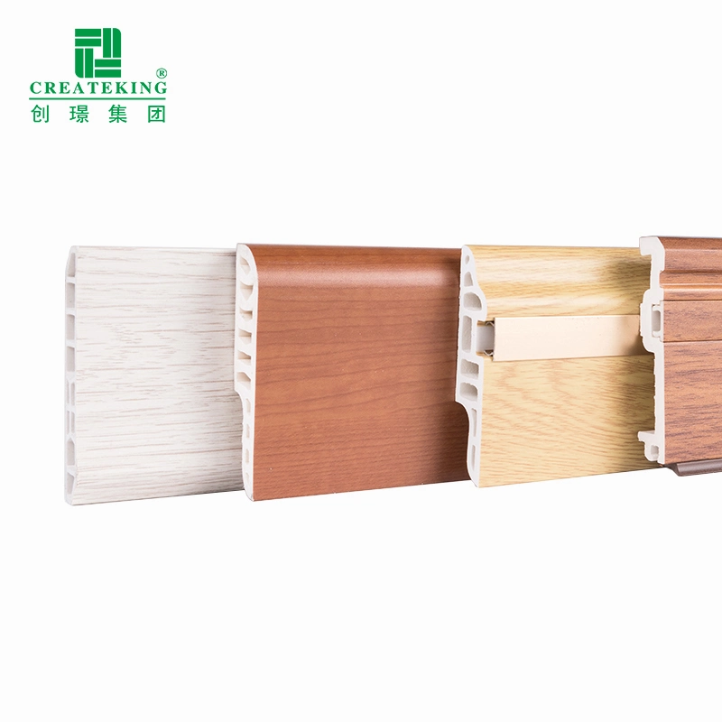 Foshan Factory Home Construction Decoration Material PVC Skirting Board