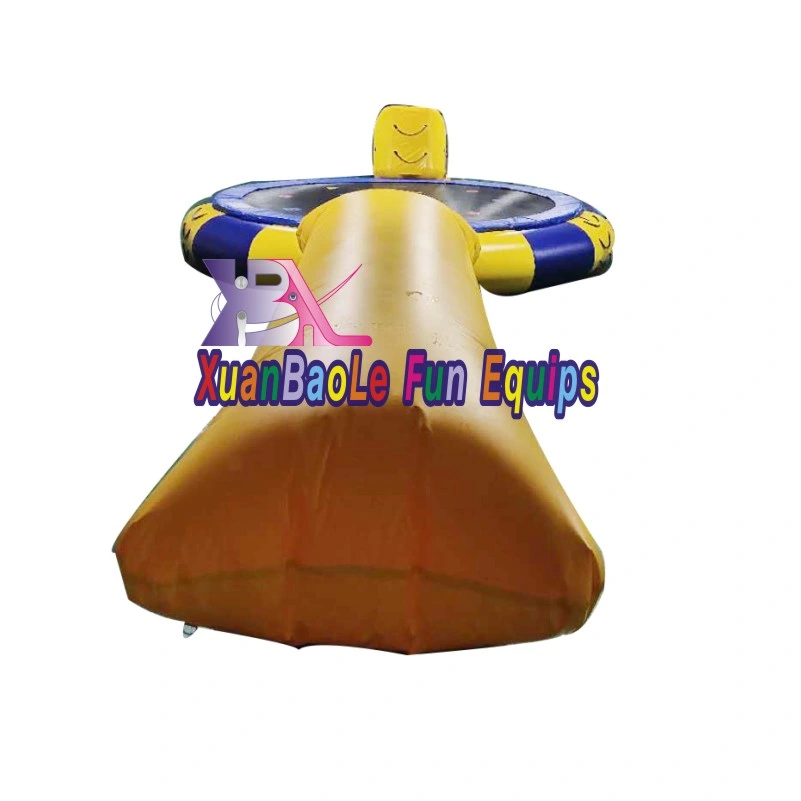 0.9mm PVC Tarpaulin Inflatable Water Trampoline with Slide