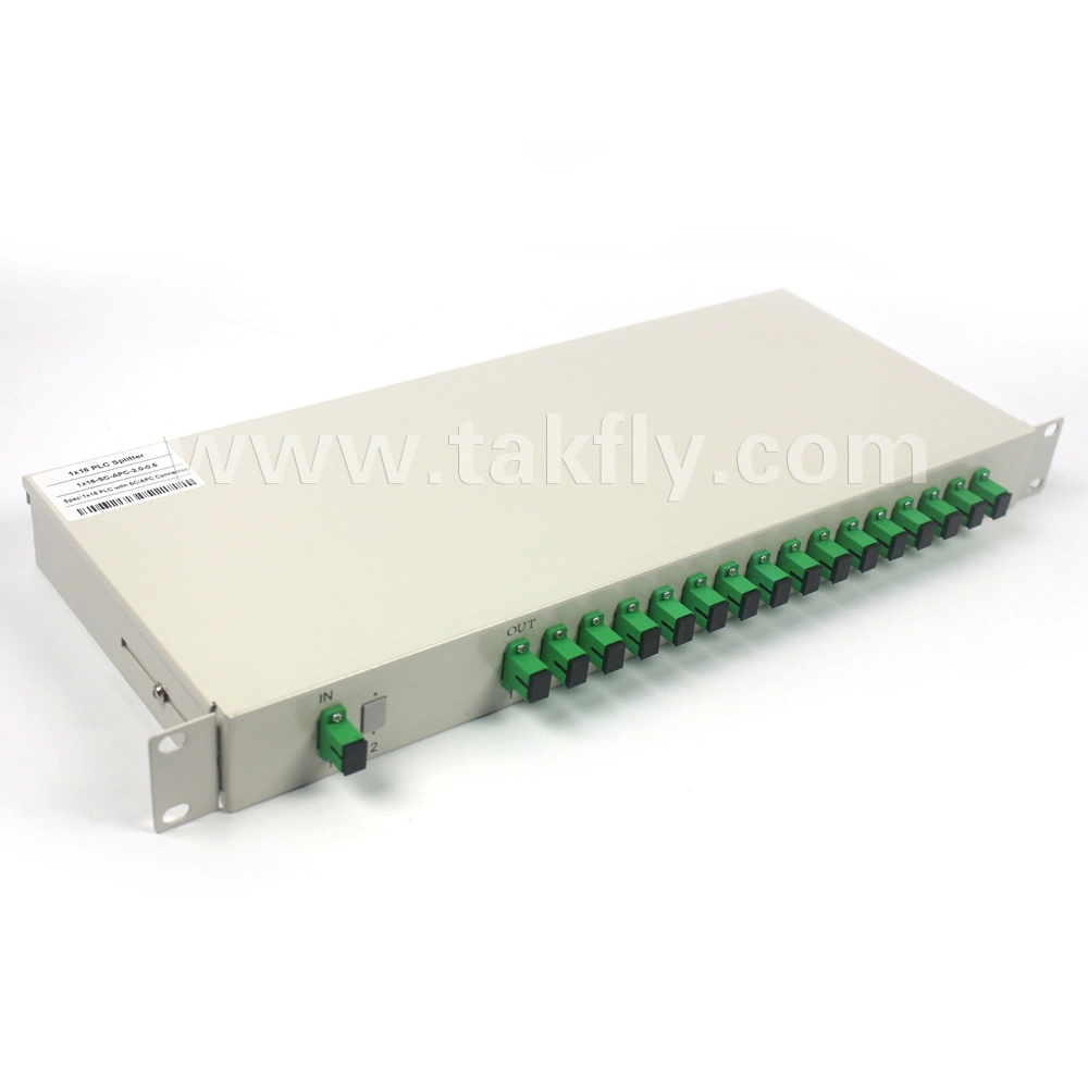 RoHS Compliant Gpon Epon Rack Mount Fiber Optic PLC Splitter