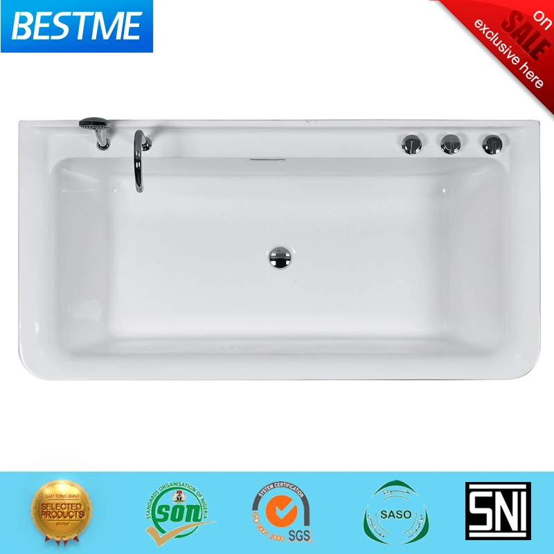 2023 New Design Free Standing Sanitary Ware Red Acrylic Art Bathtub (BT-Y2626E)