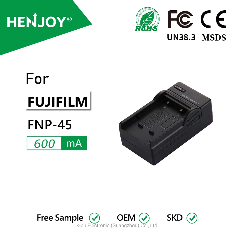 Cargador HEnjoy® FNP-45, NP-45 para Fujifilm/FUJI FinePix Jx250, Jx400, J38, J10, J20, Jx520, Jx580, Jx300, Jx680, Jx370, Jv200, Jv100, Jz250, Jz300, T550