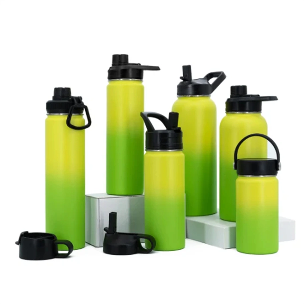 OEM Acceptable Wide Mouth Vacuum Insulated 304 Stainless Steel Outdoor Thermos Water Bottle