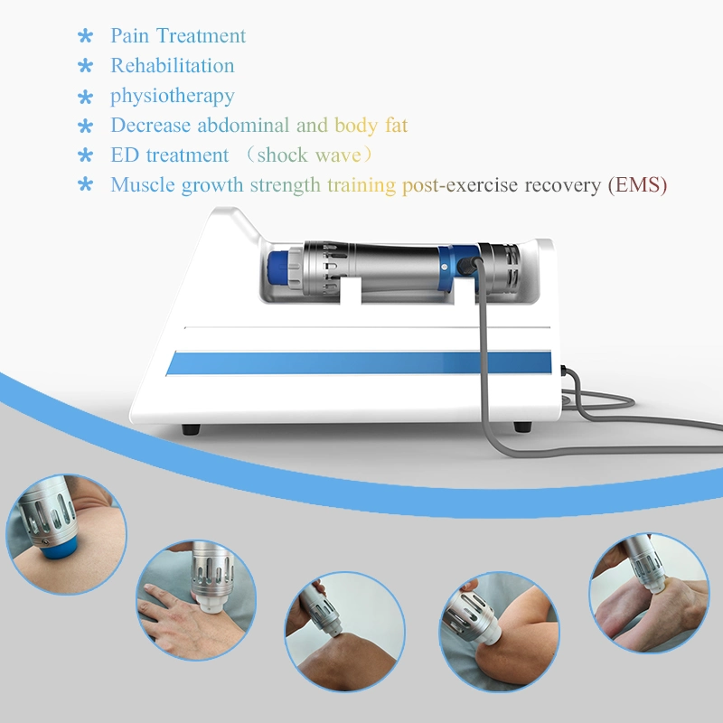 Shockwave Maschine für Erektionsstörungen Bein Knie Schmerzlinderung Physio Therapie 2 in 1 EMS+Shockwave Maschine