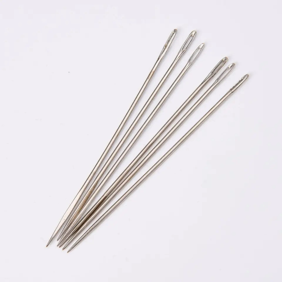 Home Sewing Machine Needles Ball Point Head Silver Steel Needles Sewing Machines Part