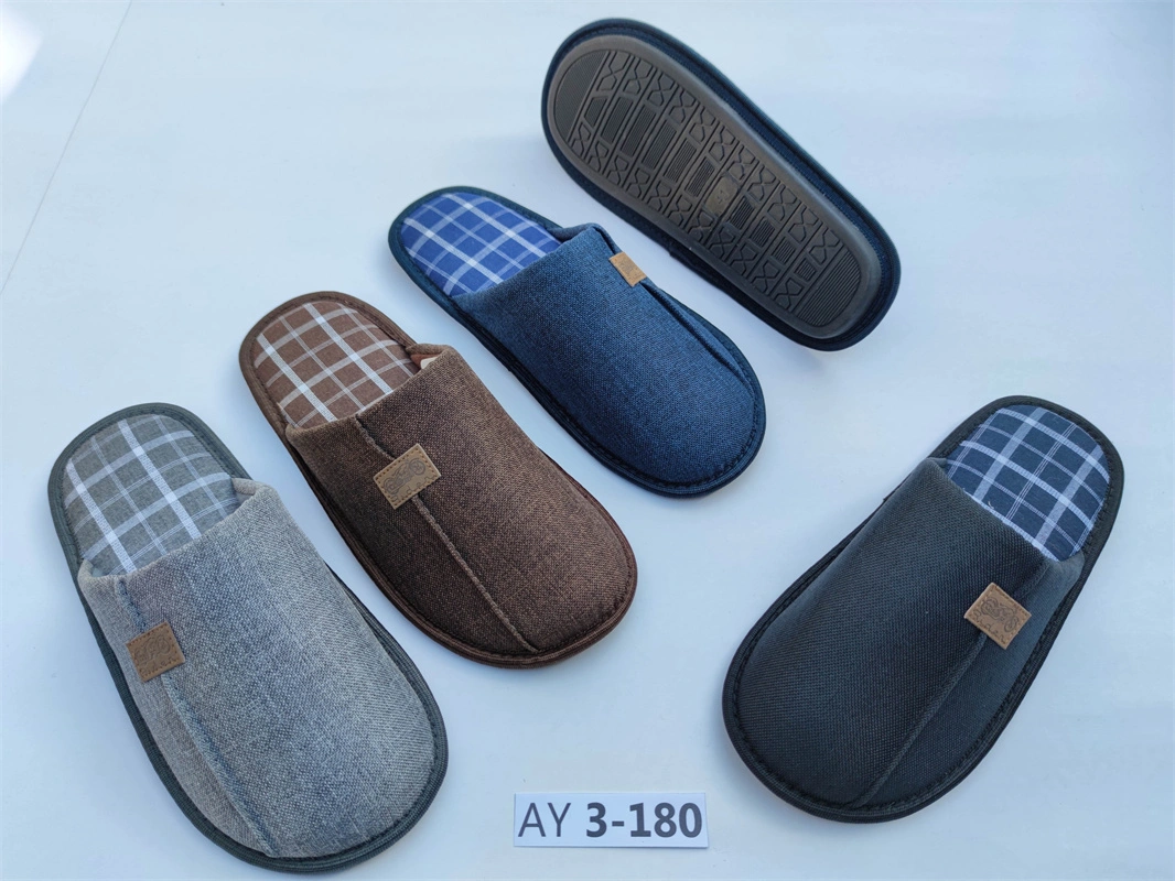 All Seasons Textile Comfortable Indoor House Men Slippers