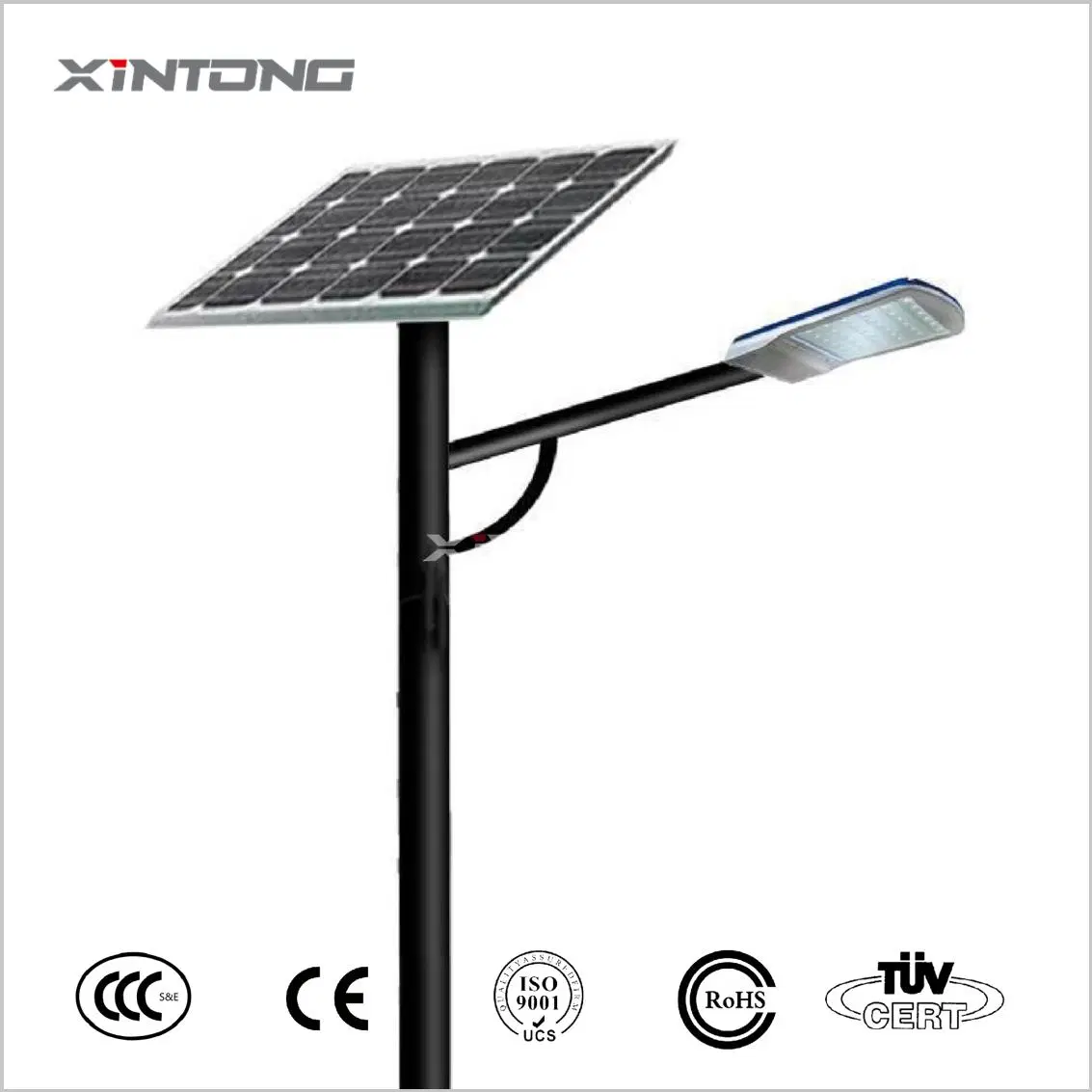 Promotion Price 30W 40W 3 Blades Wind Turbine Wind Solar Street Light 100W LED Solar Street Light