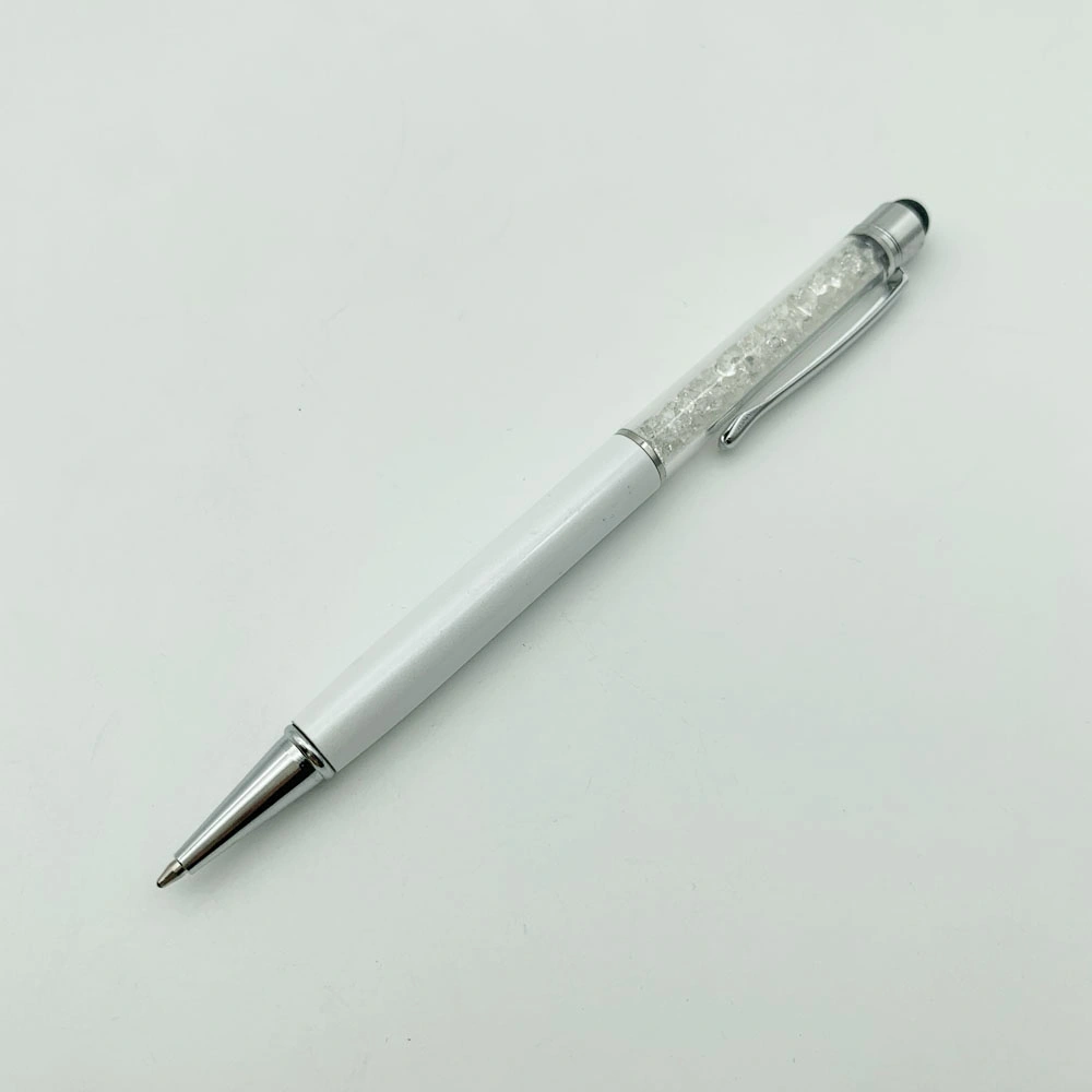 Cute Crystal Ball Point Pen Handwriting Touch Capacitive Screen Stylus Pen