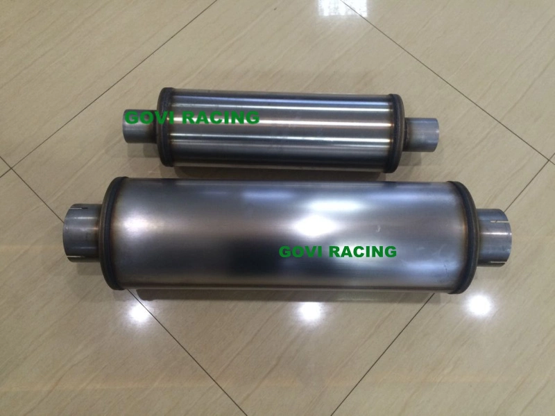 4'' Body Round Car Muffler with 409 Stainless Steel Polished or Unpolished