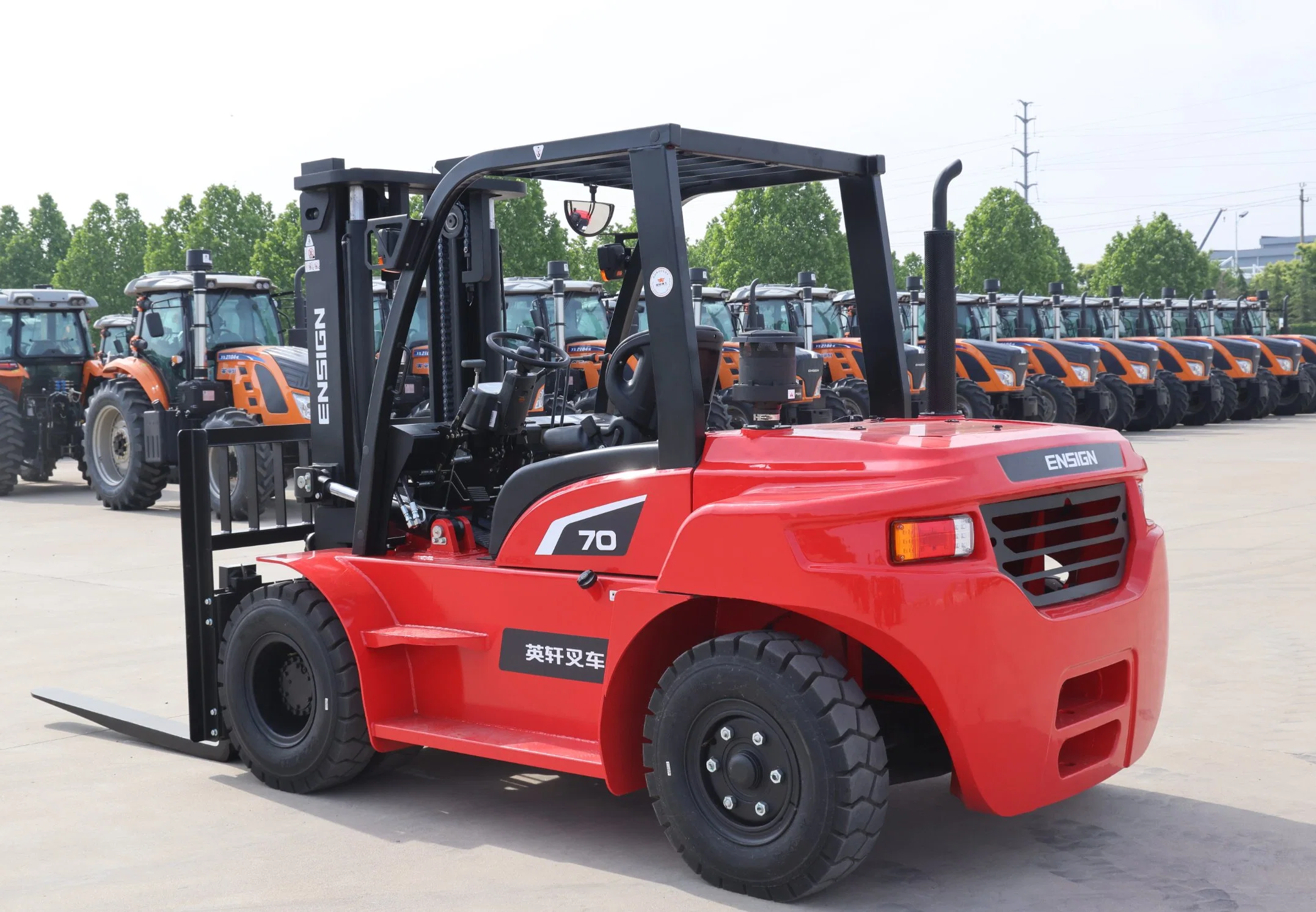 7 Ton Hydraulic Diesel Forklift with High quality/High cost performance  Engine