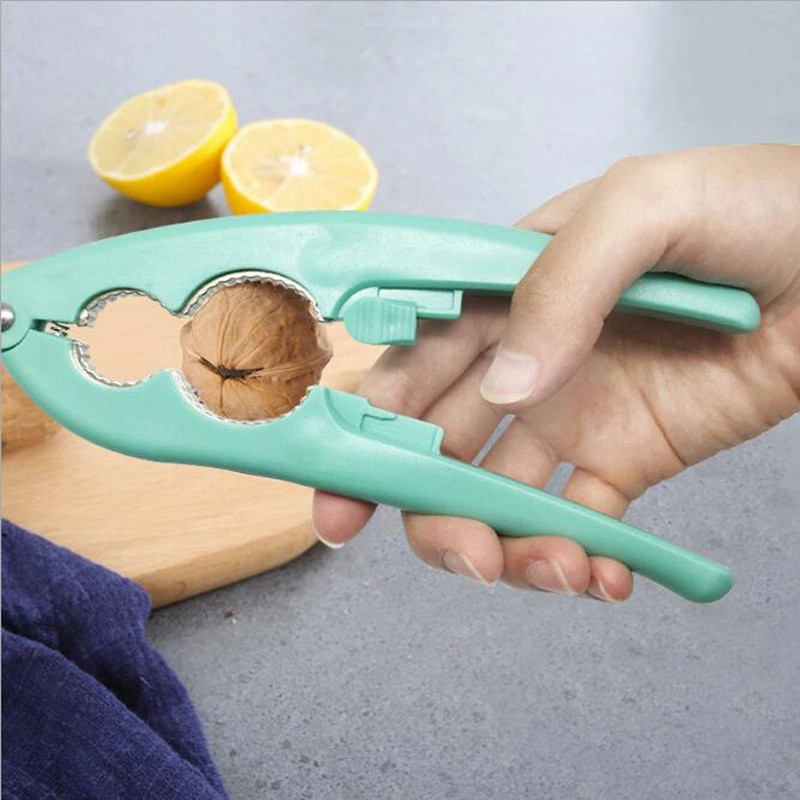 Plastic Nuts Clamp Plier Sheller Tool with Safety Lock Design Cracker Kitchen Tools Bl12275