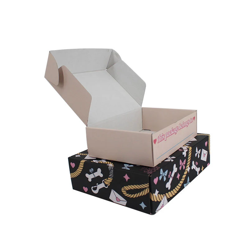 Cuadro de avión de regalo de cartón ondulado embalaje al por mayor Ropa interior Calcetines caja de embalaje de cartón para llevar la caja de Pizza Express