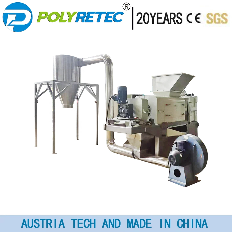 Waste Plastic Film Squeezing Dewatering Drying Machine Squeezer Dryer in Dirty PP PE Film Washing Plant