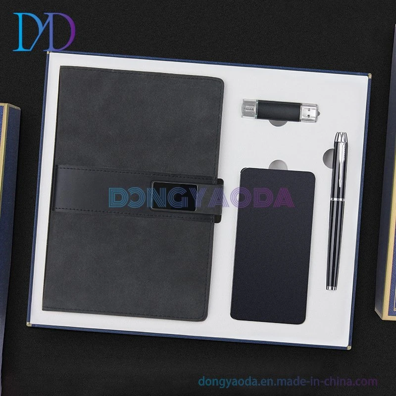 Notebook, U Disk, Power Bank, Signature Pen/Gift Set Combination Custom Logo