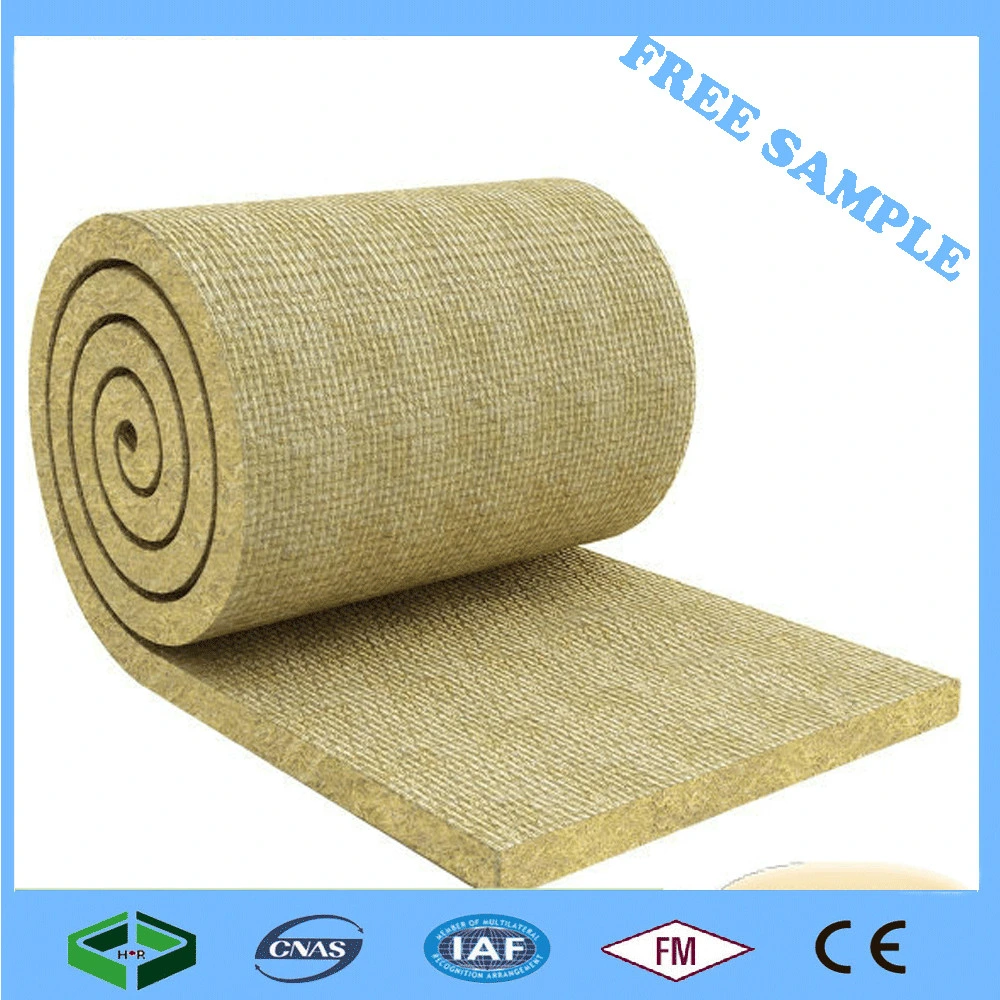 Sound Absorption/ Heat Preservation Rockwool Insulation Blanket with Wire