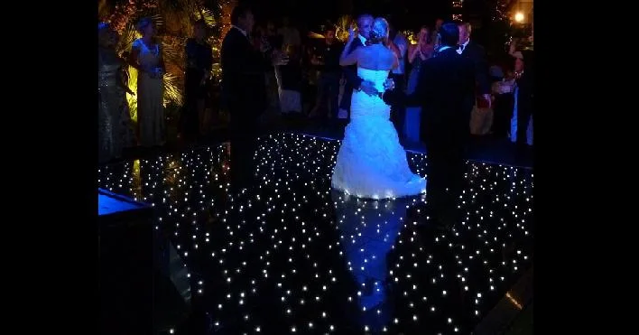 IP65, pista de baile de LED iluminado por las estrellas de la boda de la luz de la etapa de baile