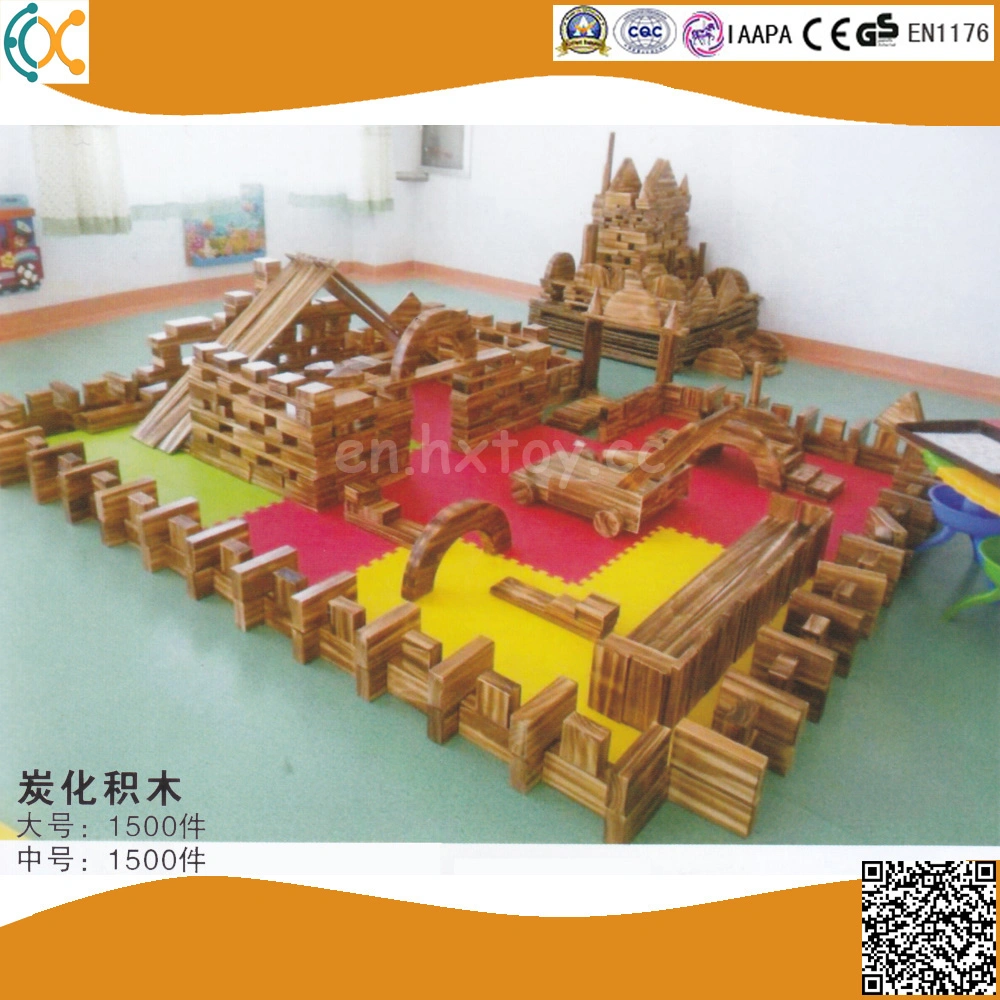 Carbonized Wood Large Size Outdoor Children Toy Bricks