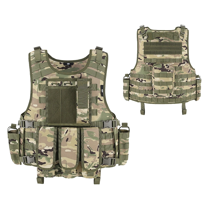 Double Safe Customized Adjustable Camouflage Outdoor Police Security Tactical Military Combat Bulletproof Vest