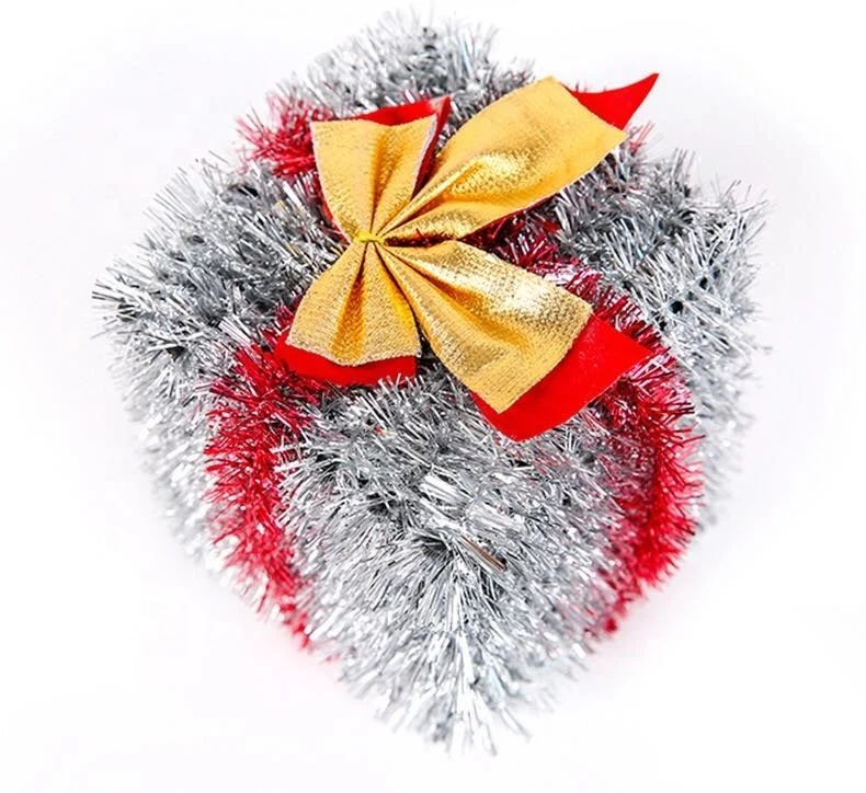 Glitter Tinsel Christmas Decoration Mini Gift Box Holiday Decoration