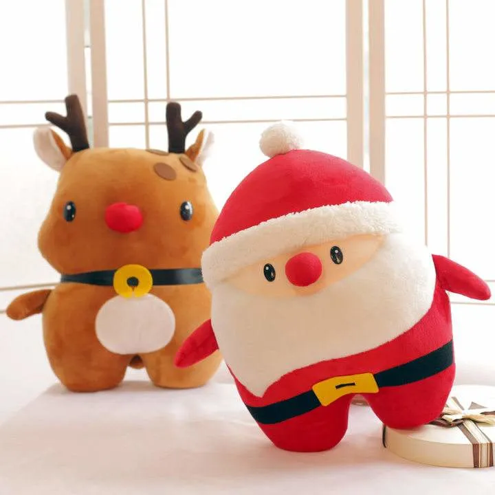 Soft Plush Stuffed Santa Claus Toys Christmas Gift