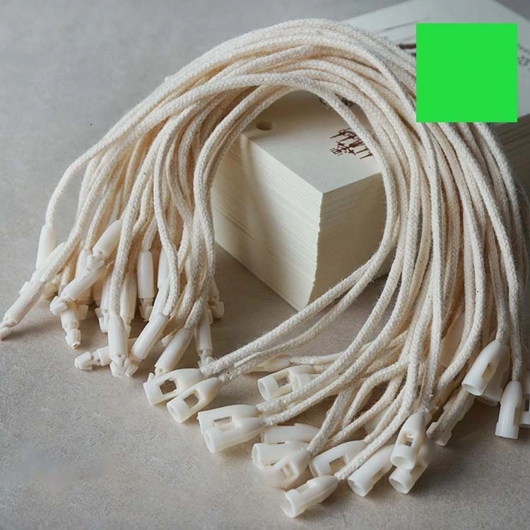 High-Grade Bullet Hanging Grain Hanging Rope Tag Rope Single-Inserted Cotton Rope Wax Rope Polyester Rope Label