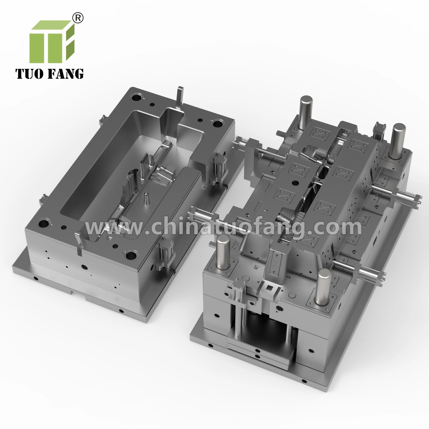 Track Parts Mould PA66+30%GF Plastic Track Tank Mould Truck Radiator Water Tank Mould