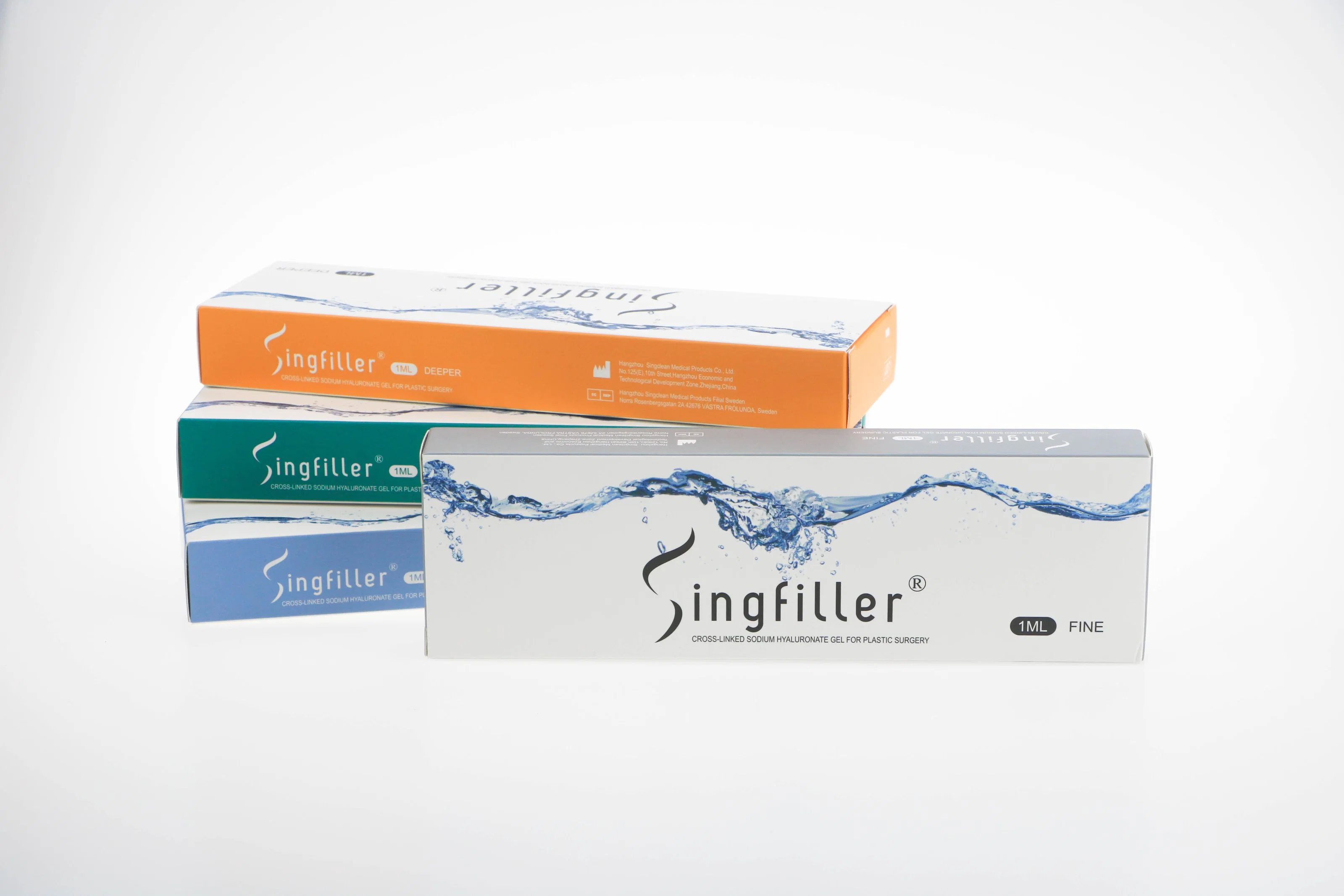 Singfiller Cross-Linked Sodium hyaluronate gel pour la chirurgie plastique de remplissage dermique