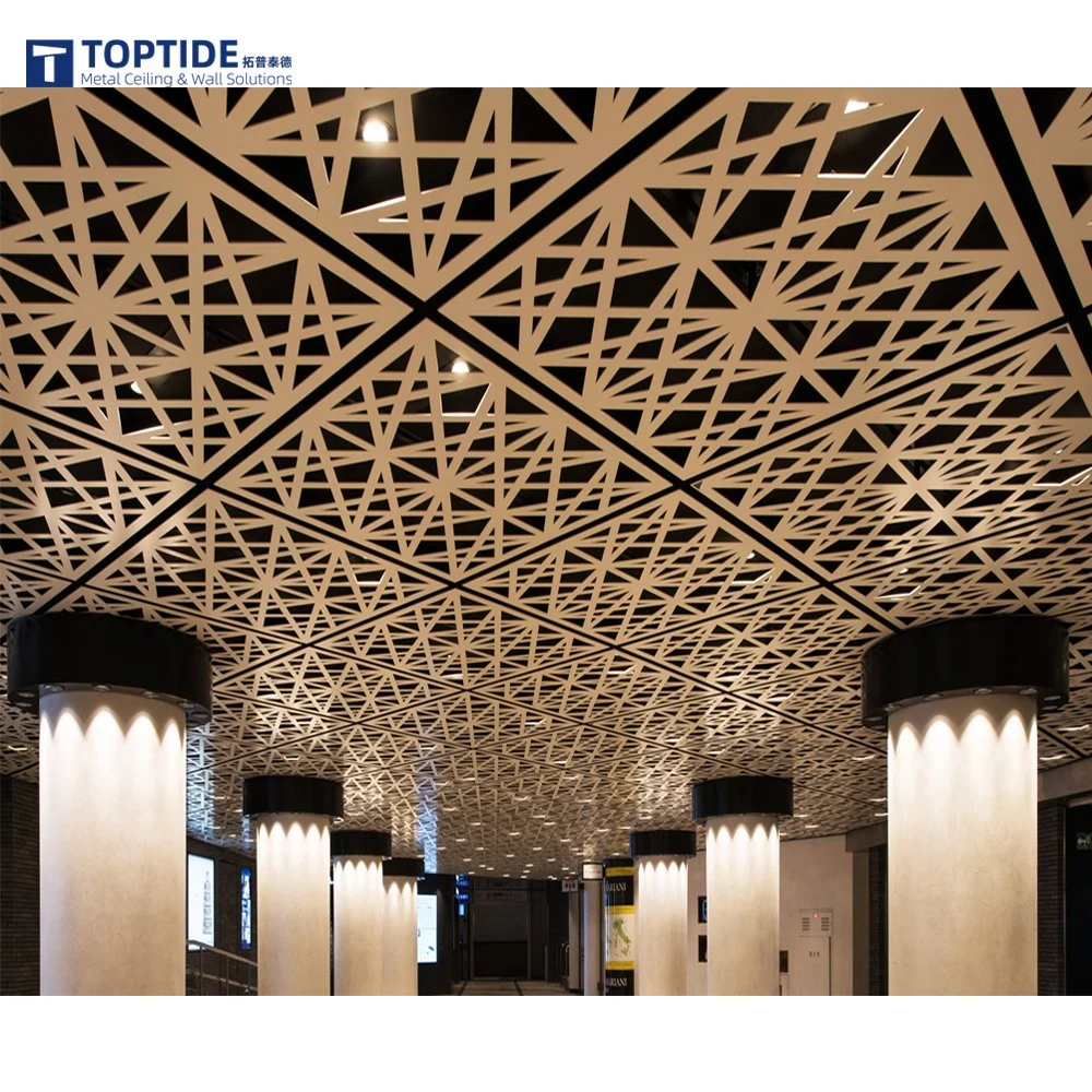 Laser Cutting Decorative False Ceiling Panel Manufacture Perforated Aluminum Ceiling Board