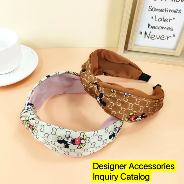 Wholesale/Supplier Luxury Fashion Hairpin Hair Beauty Designer Headband PU Leather Makeup Face Wash Headband Designer Hair Band Girls Headbands Accessories