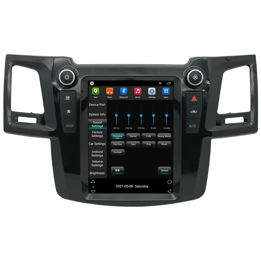 Android 12 Car Radio GPS Toyota Fortuner Hilux Sw4 2007- 2015