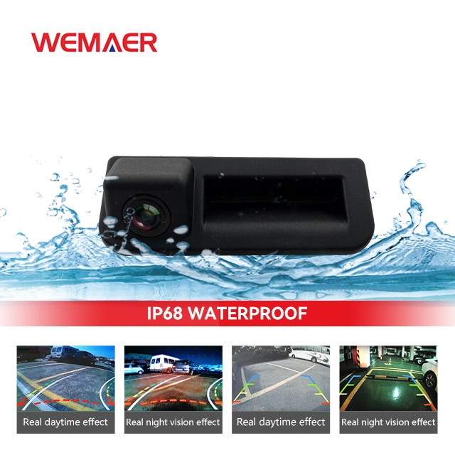 Wemaer OEM Rear View Camera HD Wide Angle Night Vision Shockproof CCD Sensor System Mini Car Camera for VW Audi Porsche