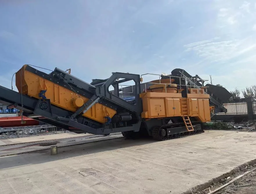 300 Tph Impact Mobile Crushing Station Fahrzeug Montiert Kalkstein Crusher Zement Betonbrecher-Anlage