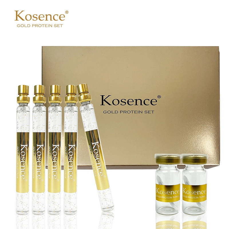 Kit de rosca de proteína de colágeno Golden-Line absorbible Anti-Aging de Kosence para reducir Arrugas finas