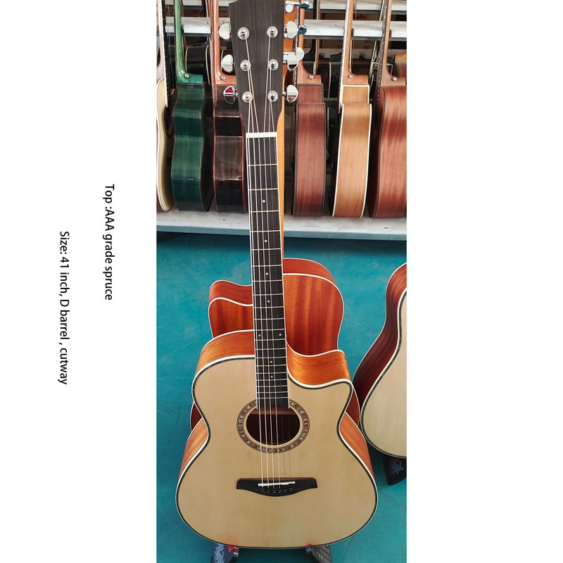 OEM Gitarre mit Tonabnehmer Musikinstrument akustische E-Gitarre, Musikinstrumente