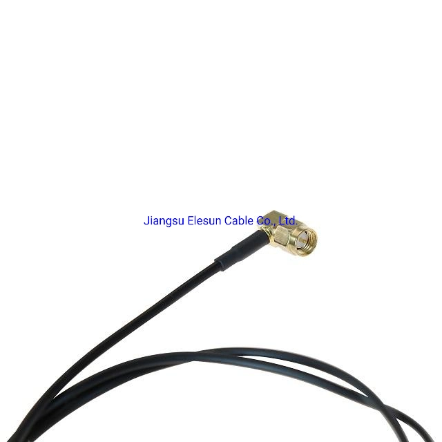 Cabo de comunicação de antena Cabo coaxial flexível de 50 ohm Rg174 Cabo coaxial blindado simples Com revestimento em PVC preto