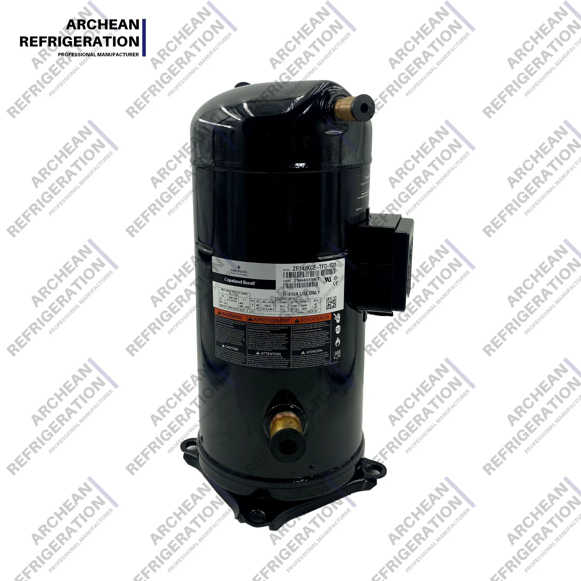 Factory Refrigeration Compressor Scroll Copeland Compressor Copeland Condensing Unit R410A Zp Series Compresor Zp385kce-Ted-966