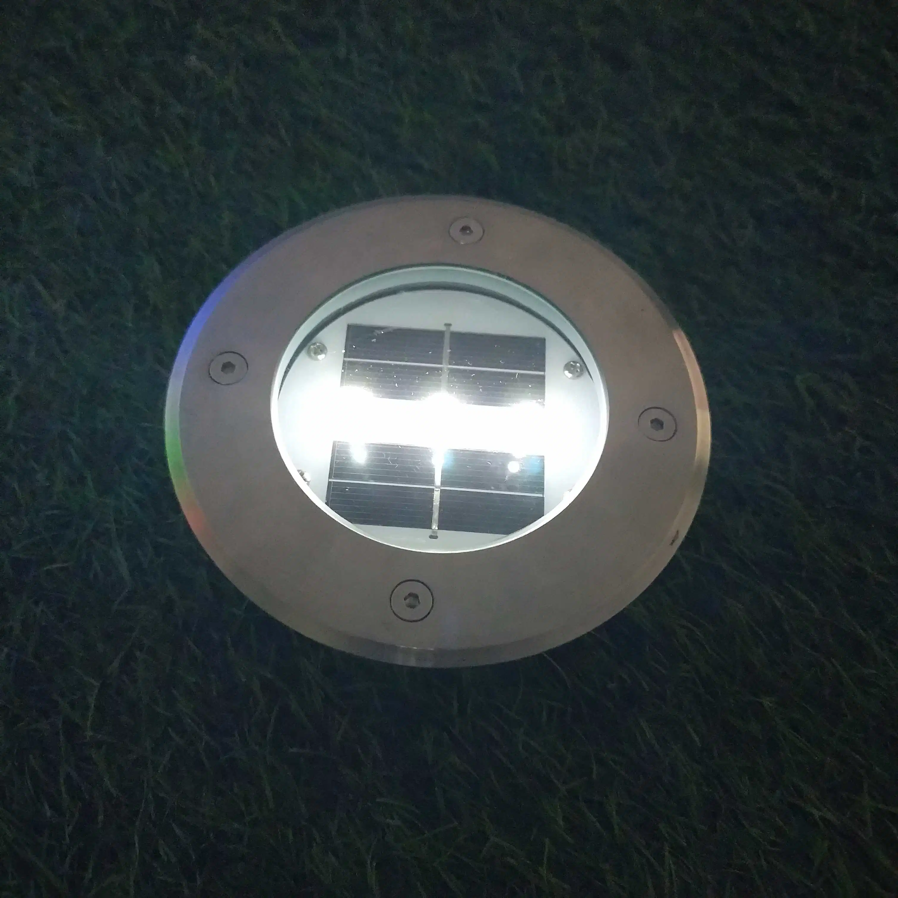 Embedded Road Stud Pathway LED in-Ground Driveway Lights Round Aluminium Garden Aluminum Alloy IP68