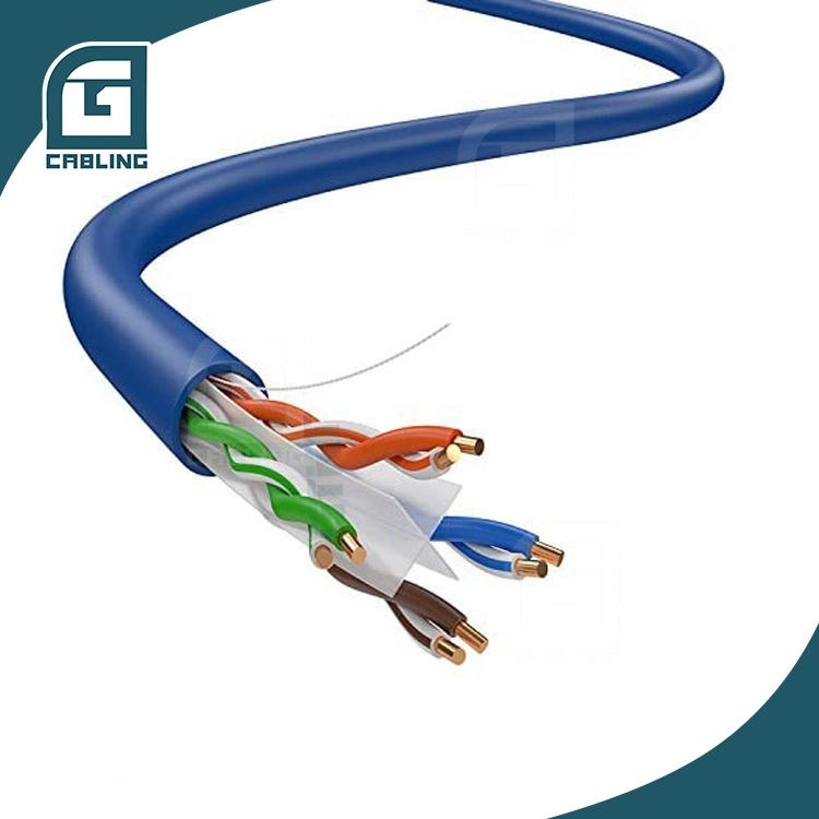 Gcabling in Stock UTP LAN Cat5e CAT6 CAT6A Computer Communication Cable Twisted 4pair Copper Solid Wire Indoor Data CAT6 Ethernet Network Cable