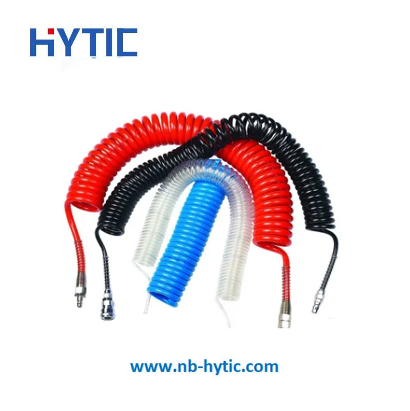 Pneumatics Polyurethane Coiling PU Spiral Hose Coil Flexible Spring Tube Puc0425/Puc0855