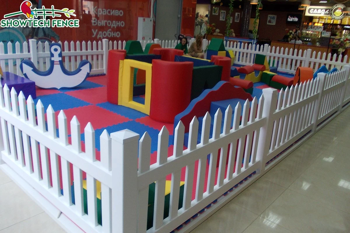 Widely Using PVC Removable Indoor Children Playground Picket Fence