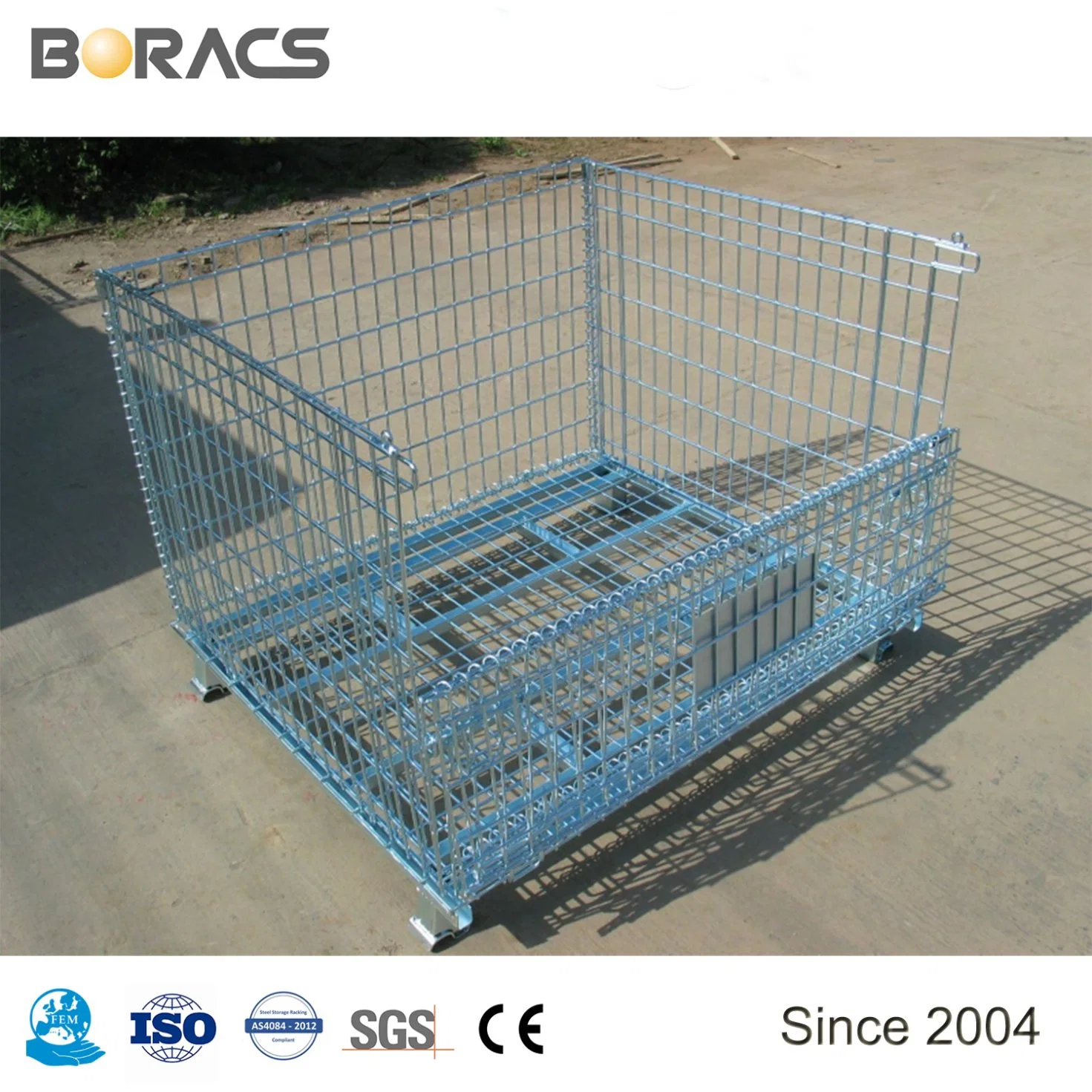 Heavy Duty Wire Pallet Racking Wire Mesh Cages Racking Material Storage Racking Container