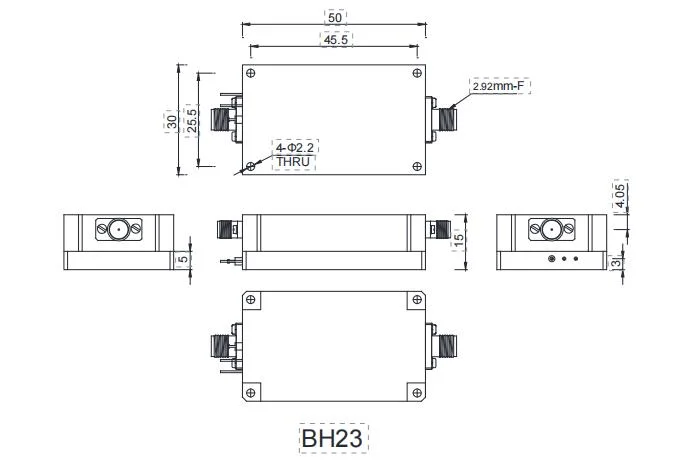 P Band~Ка Band 0.1GHz~40 Ггц широкого диапазона низкий уровень шума RF/СВЧ усилителя мощности для систем связи