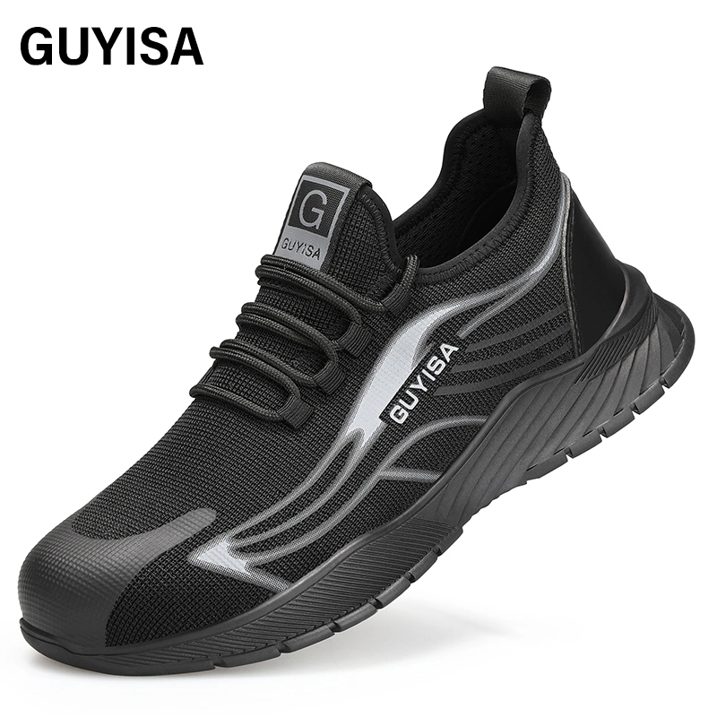 Guyisa Breathable and Smash Proof Steel Toe for Safety Shoes
