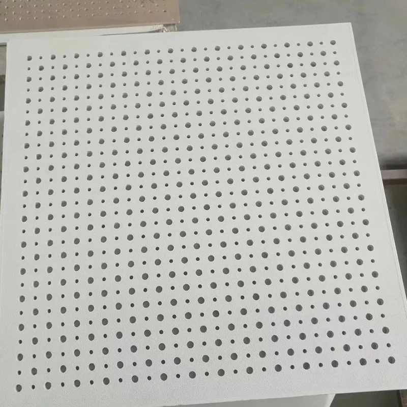 Perforated Acoustic Gypsum Ceiling Tile Acoustic Panels