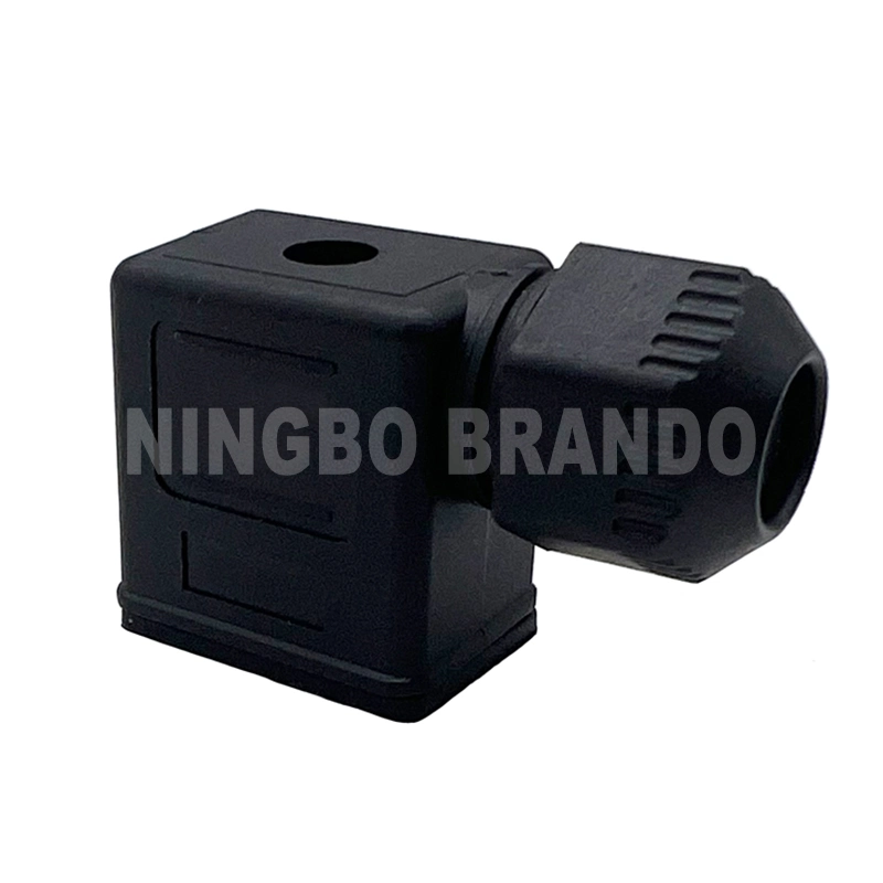 DIN43650B AC DC MPM transparente 11mm con protección IP65 2P+E el conector de la bobina de válvula de solenoide con LED DIN 43650B DIN 43650 Formulario B