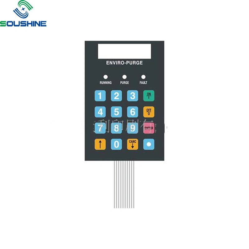 Enviro Purge Membrane Switch Keypad Silver Flex