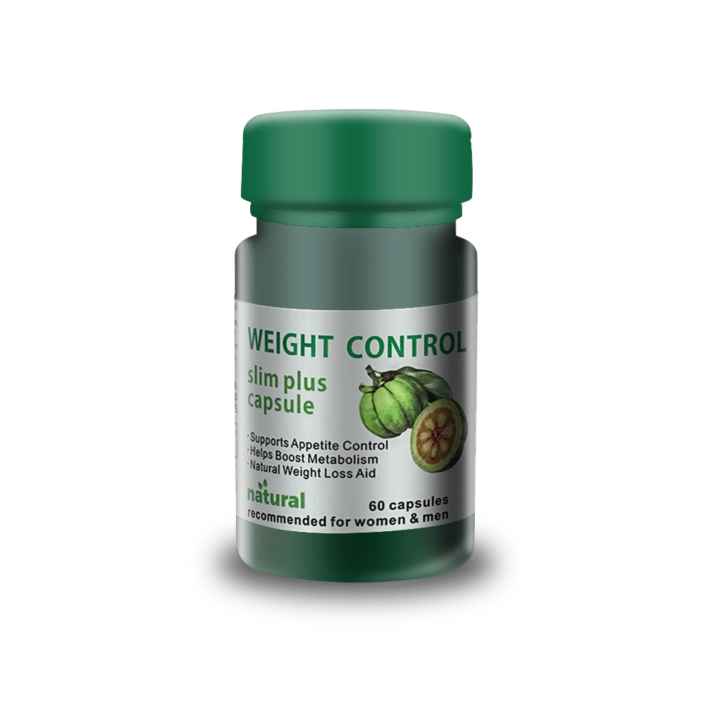 OEM Control de Peso Extracto de Cambogia Slim Plus Capsule Garcinia apoyo Control del apetito para mujeres y hombres