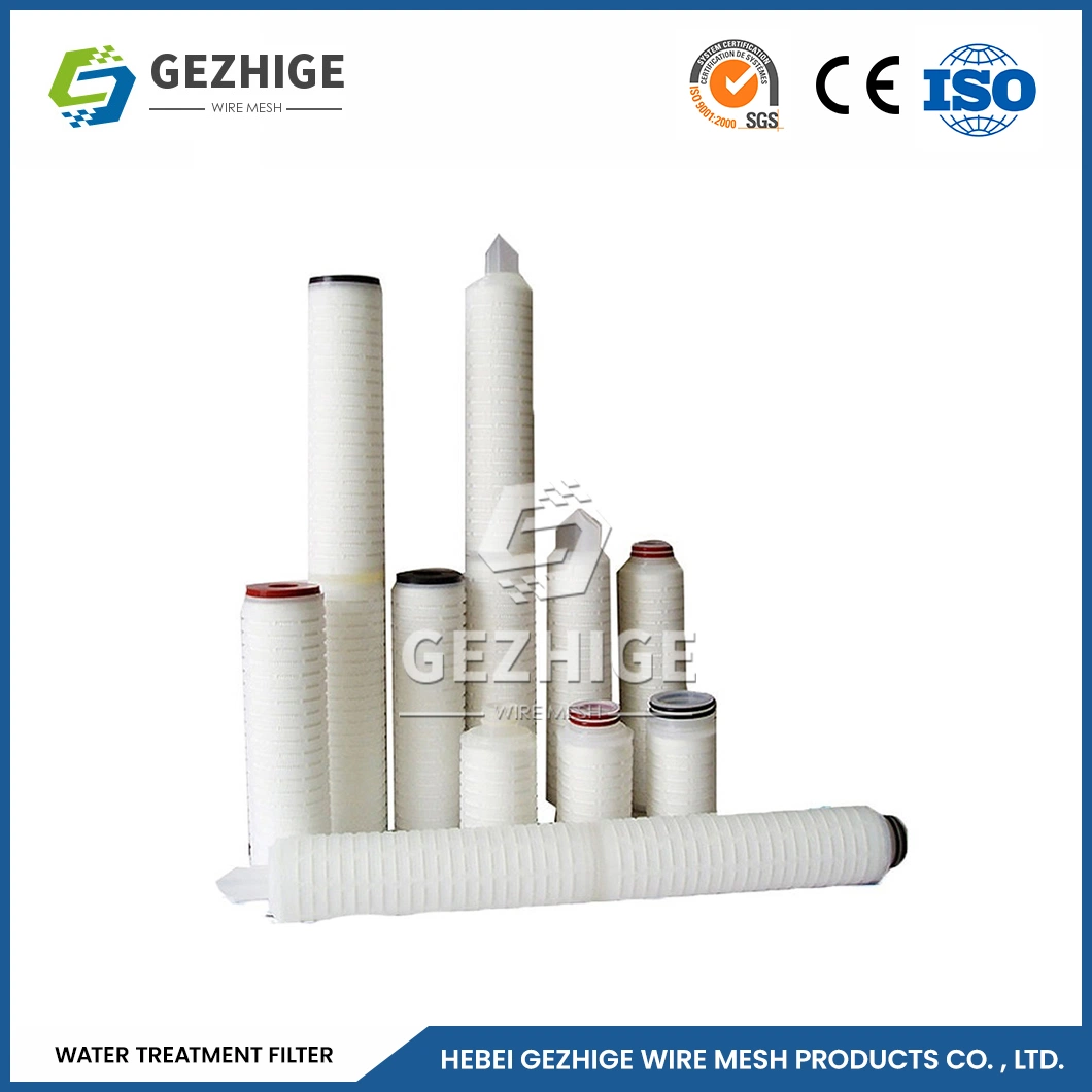 Gezhige Filter Element Manufacturing Exterior Water Filter Cartridge Refillable China 4.5 Inches Diameter 3m Water Treatment Filter