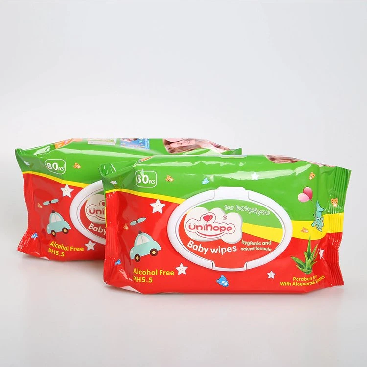 Disposable Soft Baby Wet Wipes, Pure Water, Alcohol Free Baby Sensitive Skin OEM Wholesale/Supplier Price Cheap and Good Quality
