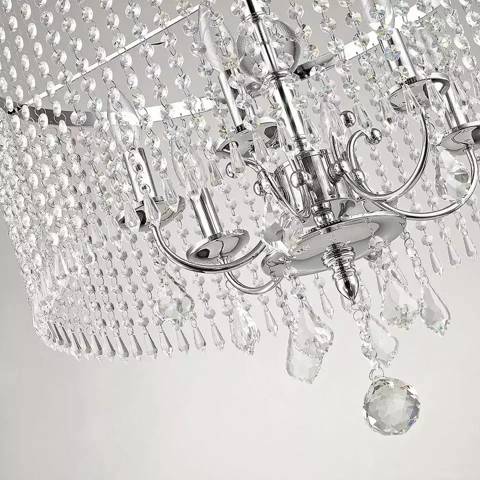 Candeeiro LED pendente K9 Crystal Lighting com iluminação LED Crystal Modern Lustre Interior decorativo Light Jantar lustre Crystal