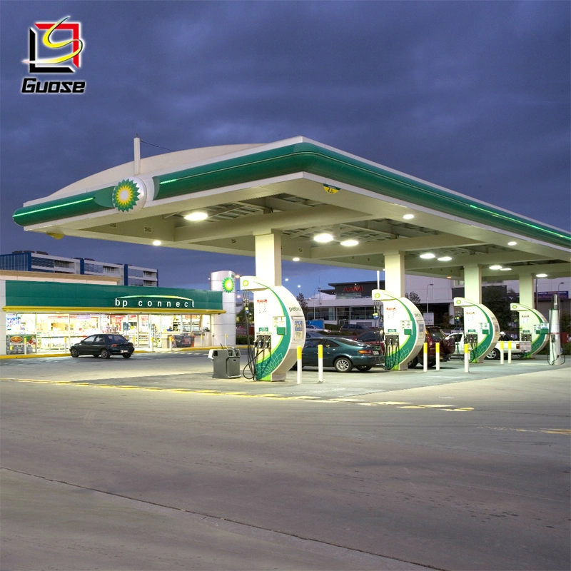 China Customized Solar Gas Station Canopy Service Station Equipment